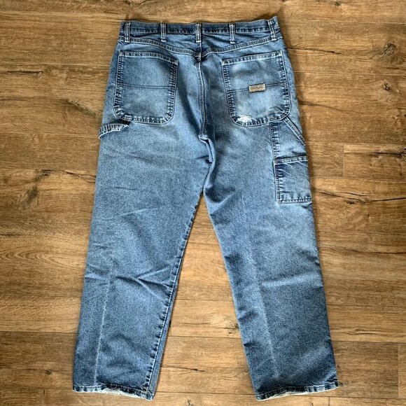 Wrangler Y2K Distressed Carpenter Utility Denim Jeans - Picture 1 of 12